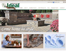 Tablet Screenshot of idealblock.com